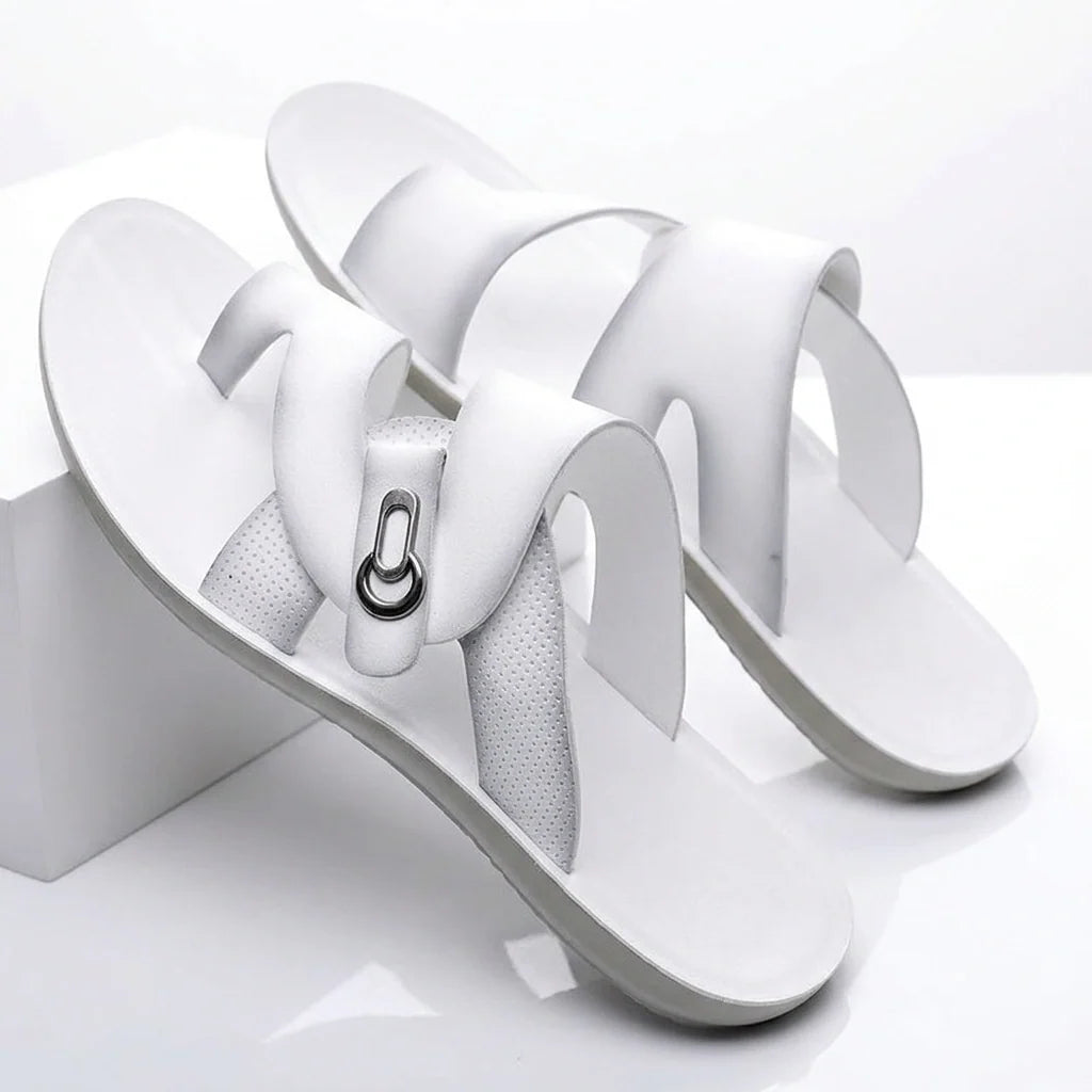 Riviera Crossover Leather Sandals