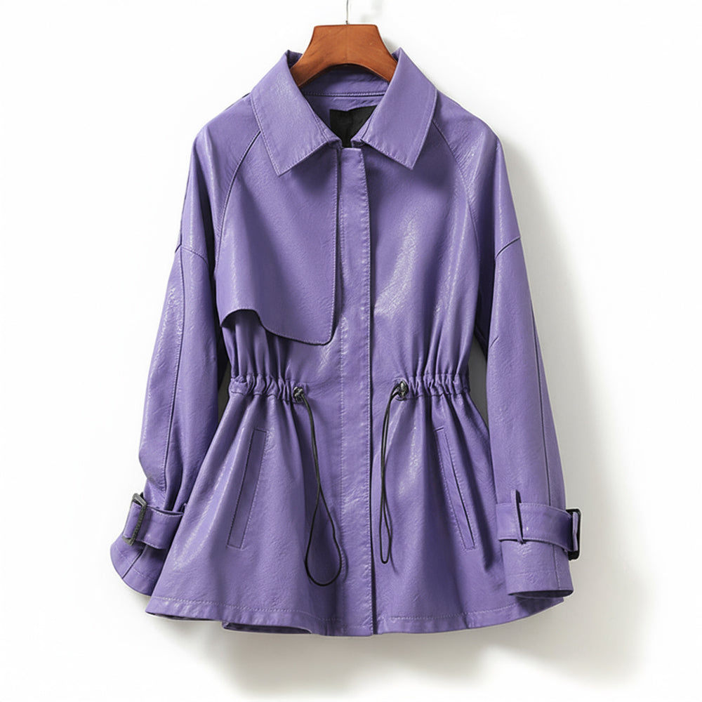 Violet Leather Jacket